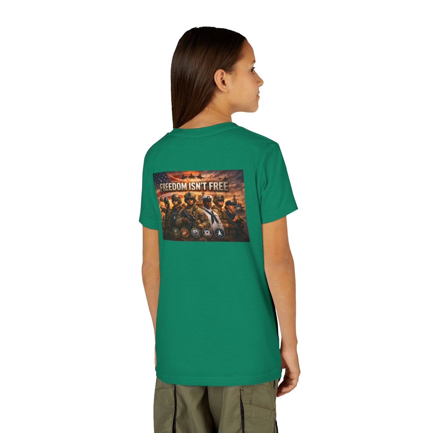 Freedom Isn't Free Youth Unisex Short Sleeve Crewneck Tee