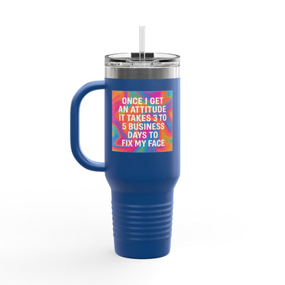 Fix My Face Insulated Travel Mug