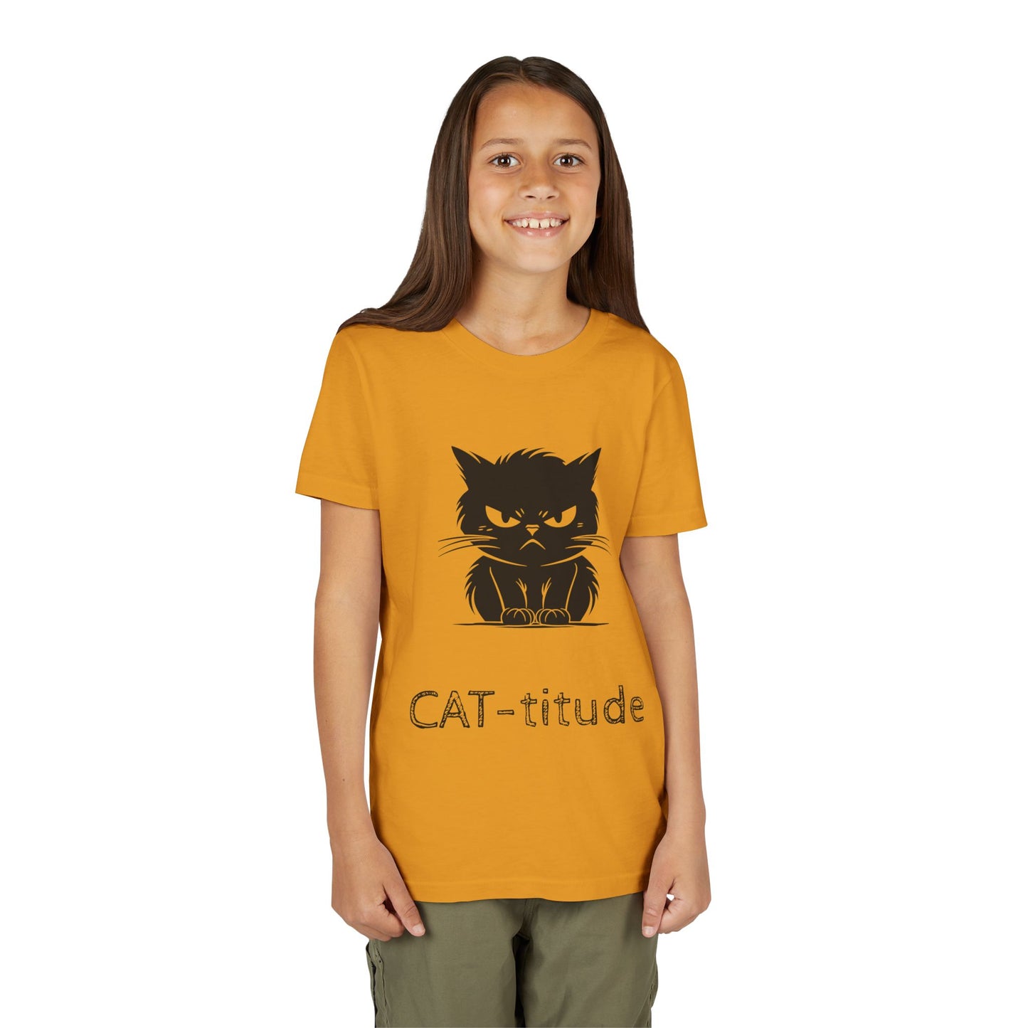 CAT-titude Youth Unisex Short Sleeve Crewneck Tee