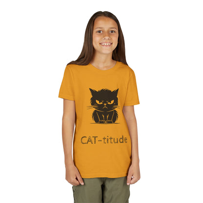 CAT-titude Youth Unisex Short Sleeve Crewneck Tee