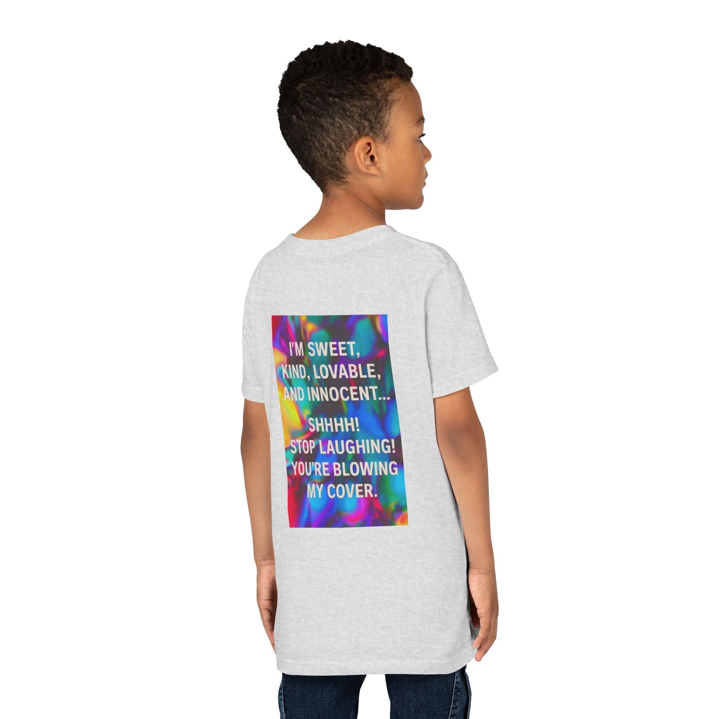 Blowing My Cover Youth Unisex Short Sleeve Crewneck Tee