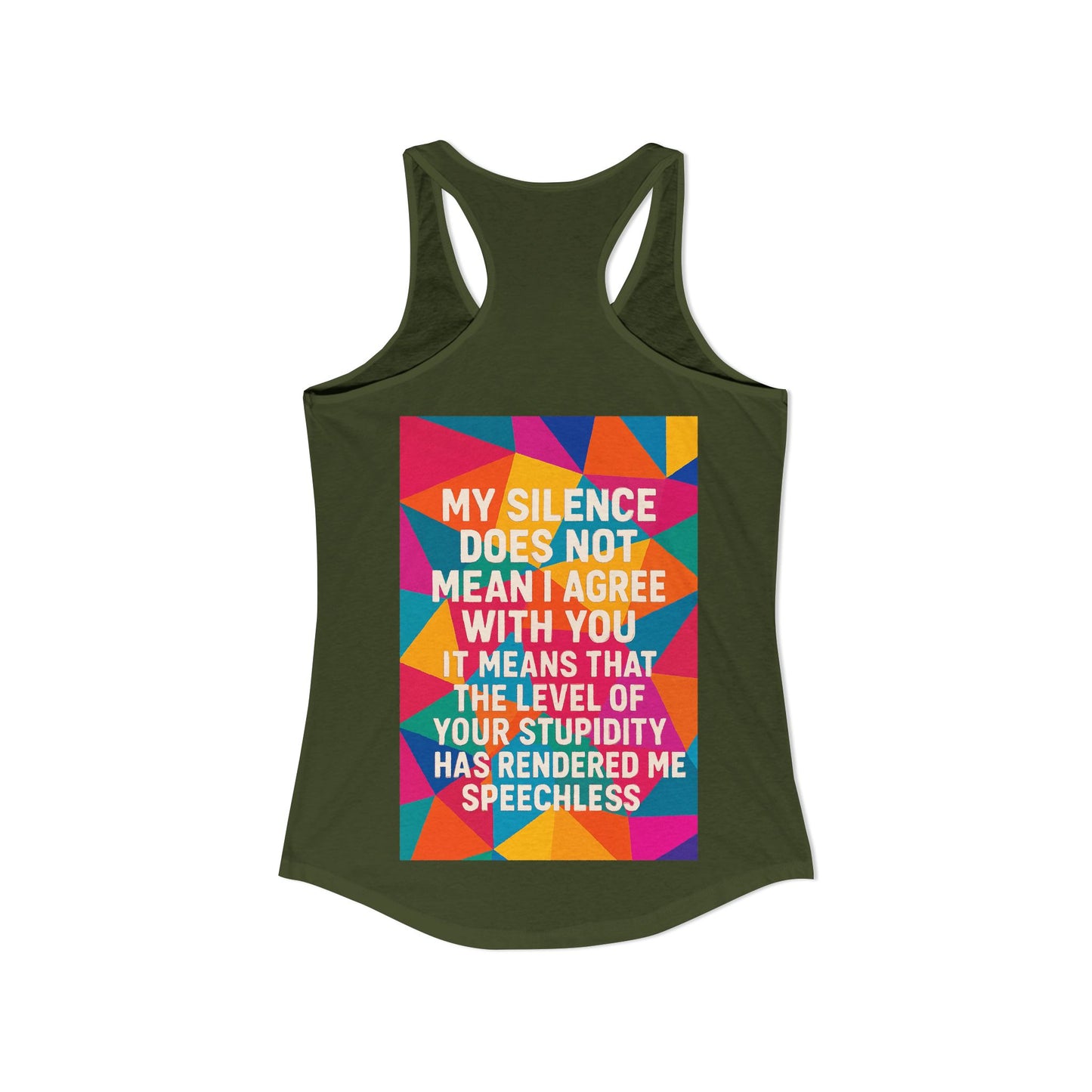 Speechless Women's Racerback Tank