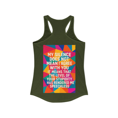 Speechless Women's Racerback Tank