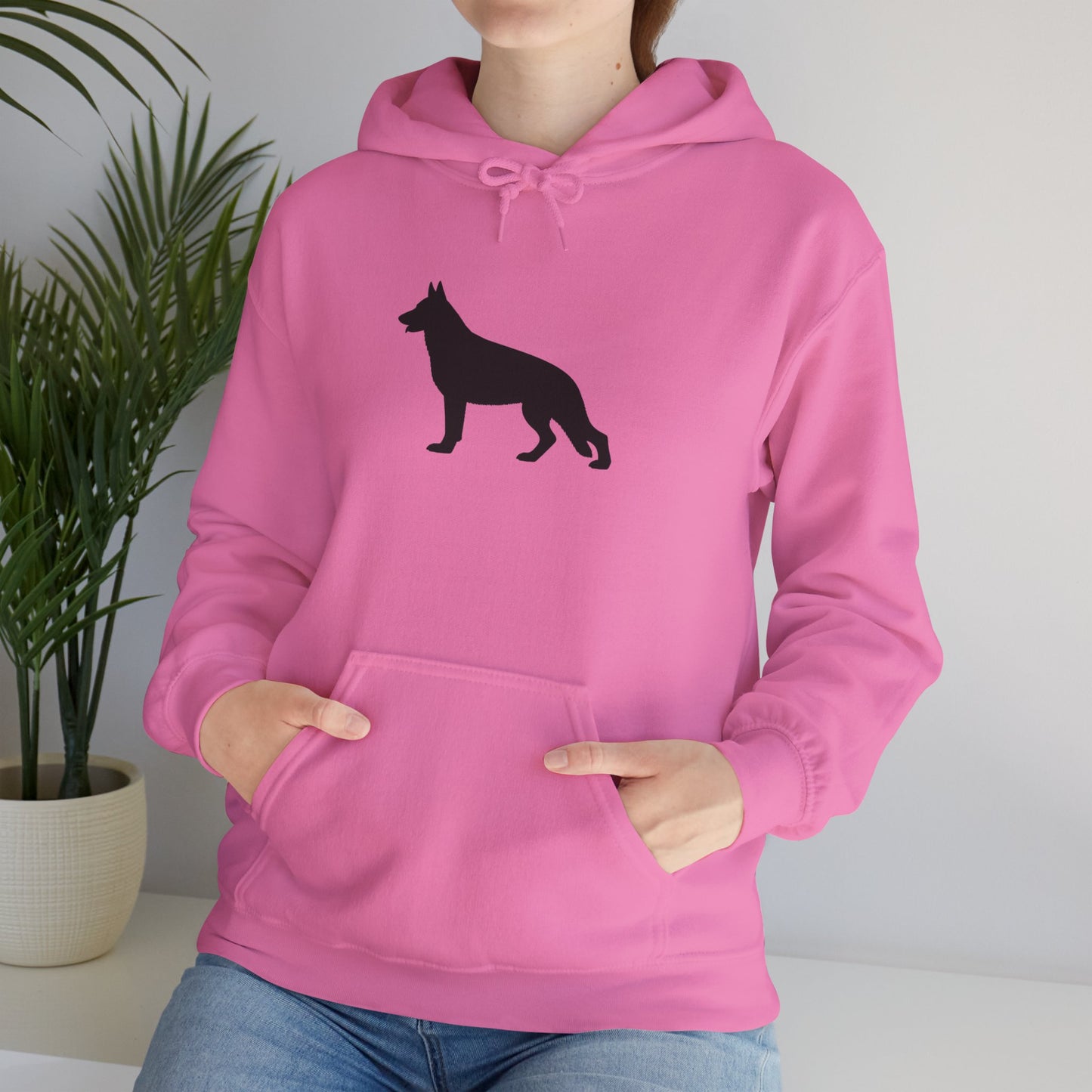 German Shepherd Silhouette Unisex Hoodie
