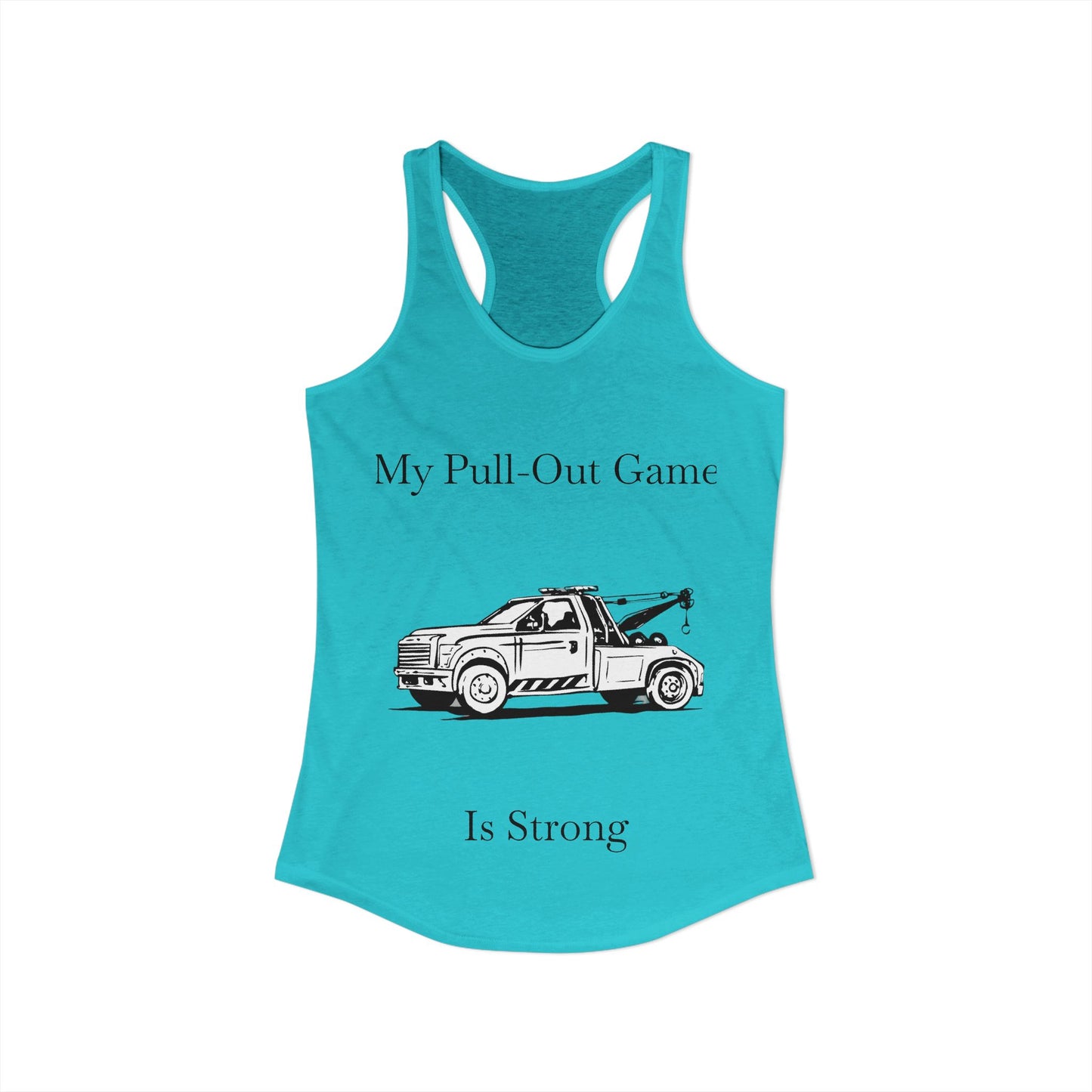 Pull Out Wheel Lift Tow Truck Women's Racerback Tank