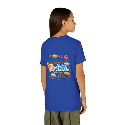 Fur-Fetti Cat Youth Unisex Short Sleeve Crewneck Tee