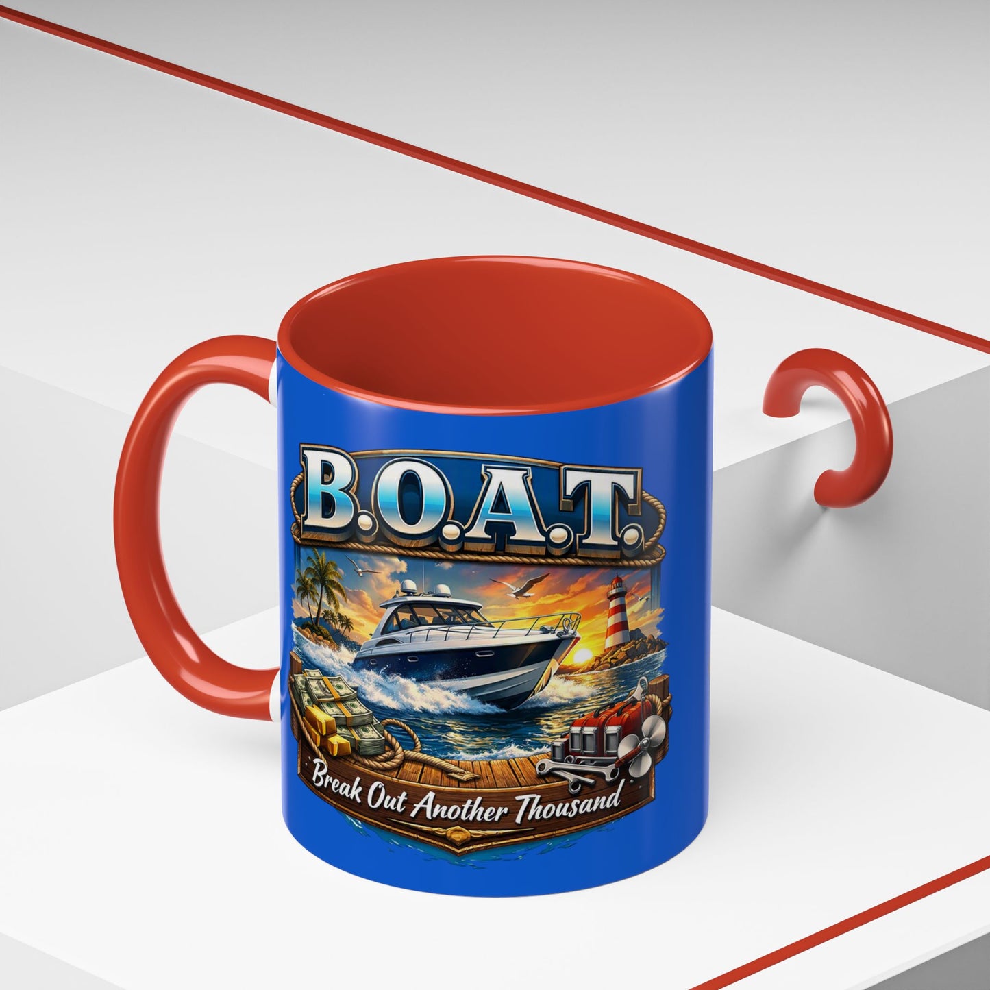 B.O.A.T. 2-Tone Coffee Mug