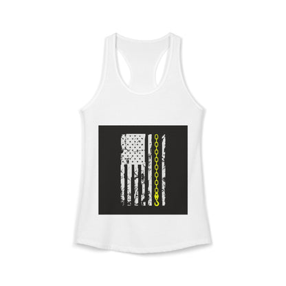 Thin Yellow Line Women's Racerback Tank