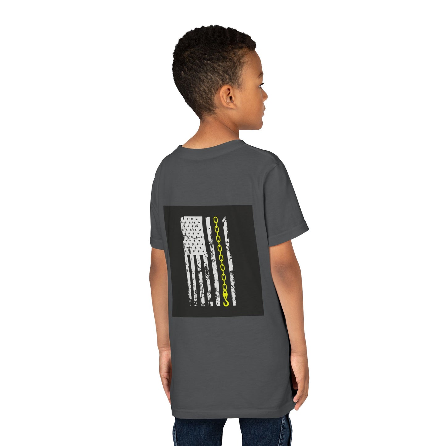 Thin Yellow Line Youth Unisex Short Sleeve Crewneck Tee