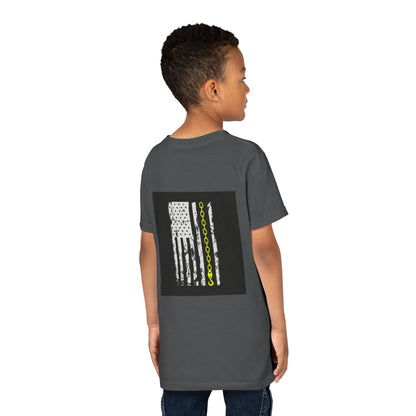 Thin Yellow Line Youth Unisex Short Sleeve Crewneck Tee
