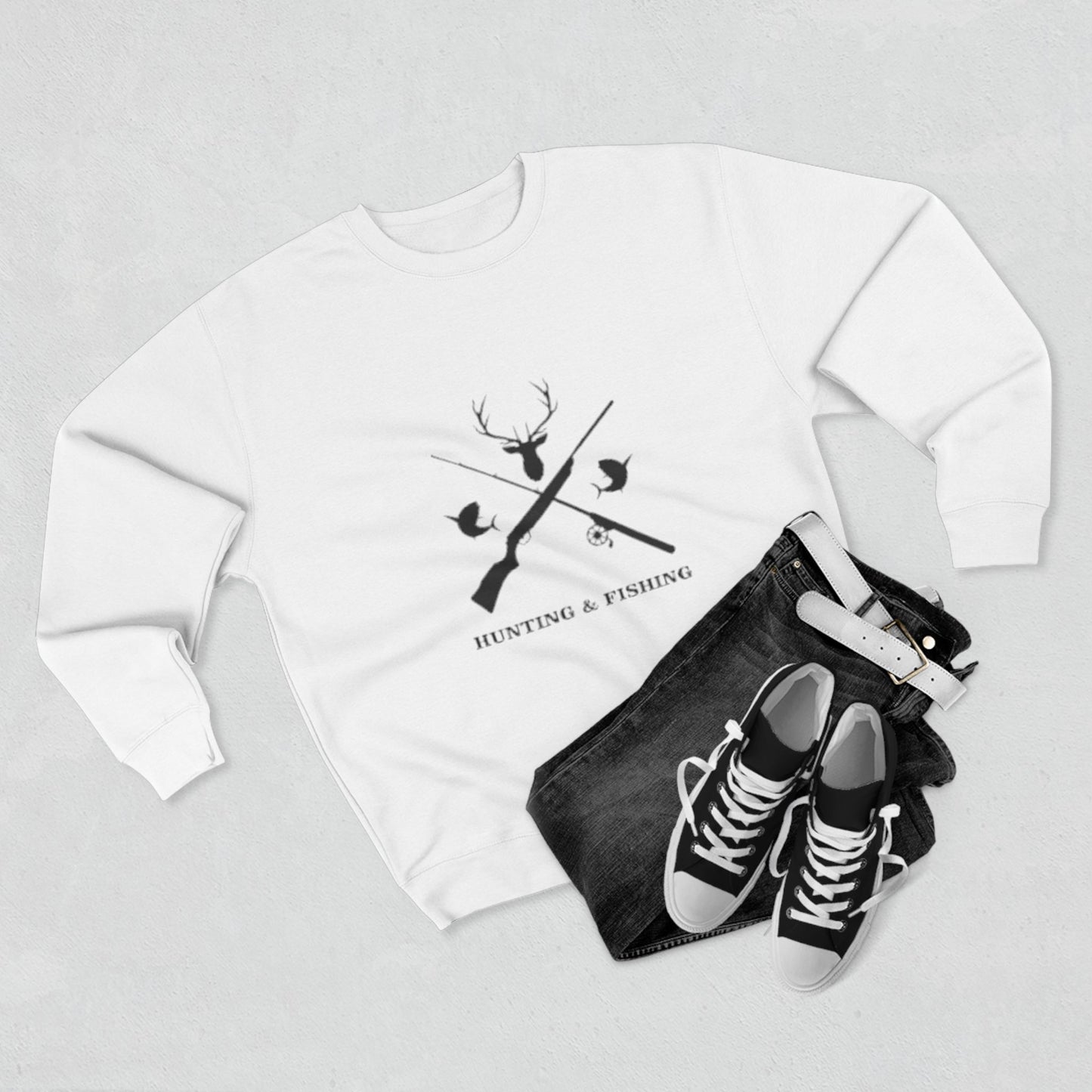 Hunting/Fishing Unisex Crewneck Sweatshirt