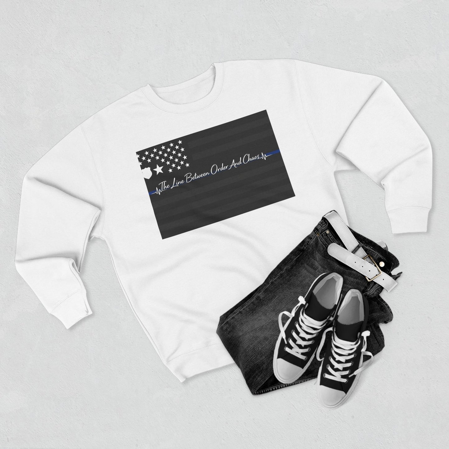 Thin Blue Line Unisex Crewneck Sweatshirt