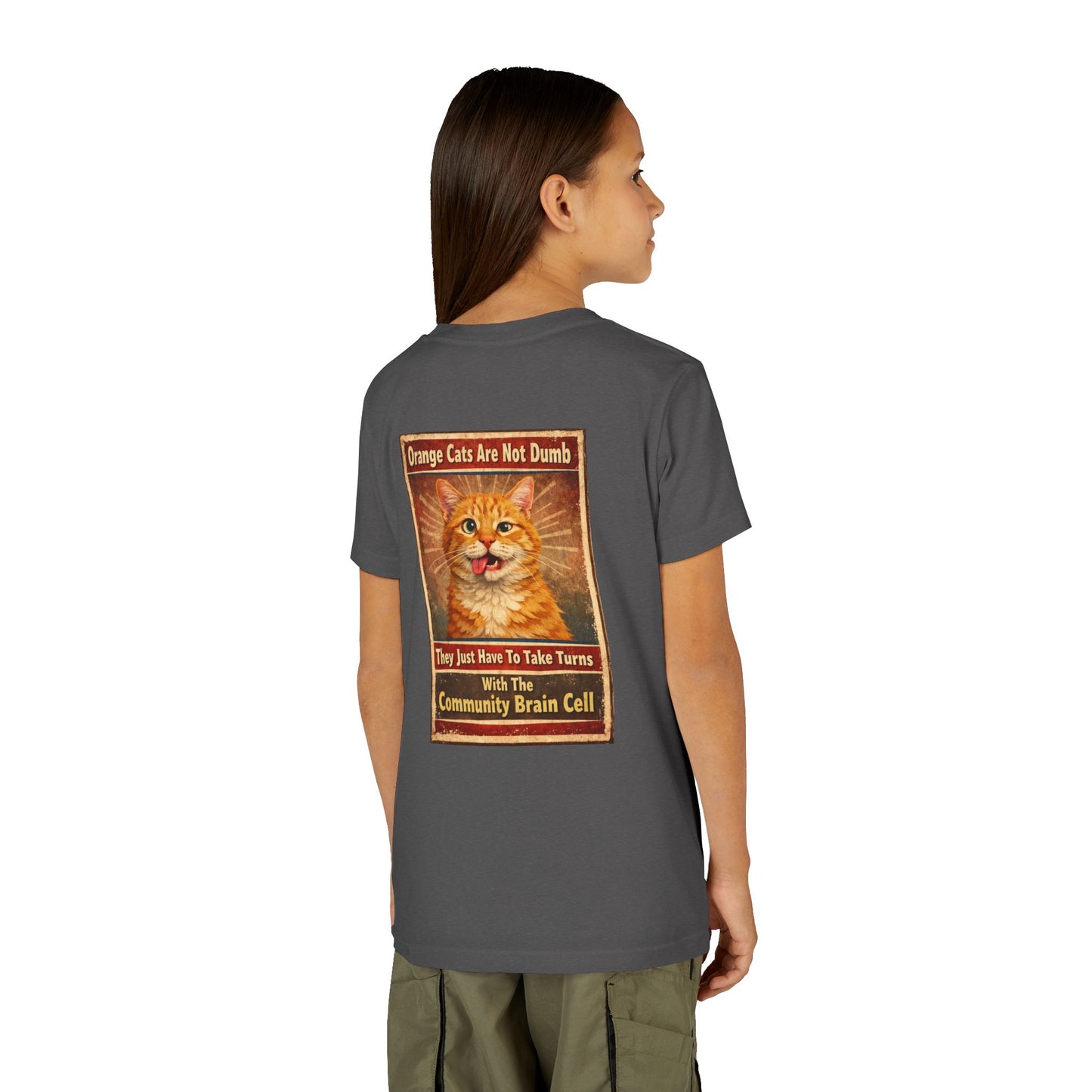 Community Brain Cell Youth Unisex Short Sleeve Crewneck Tee