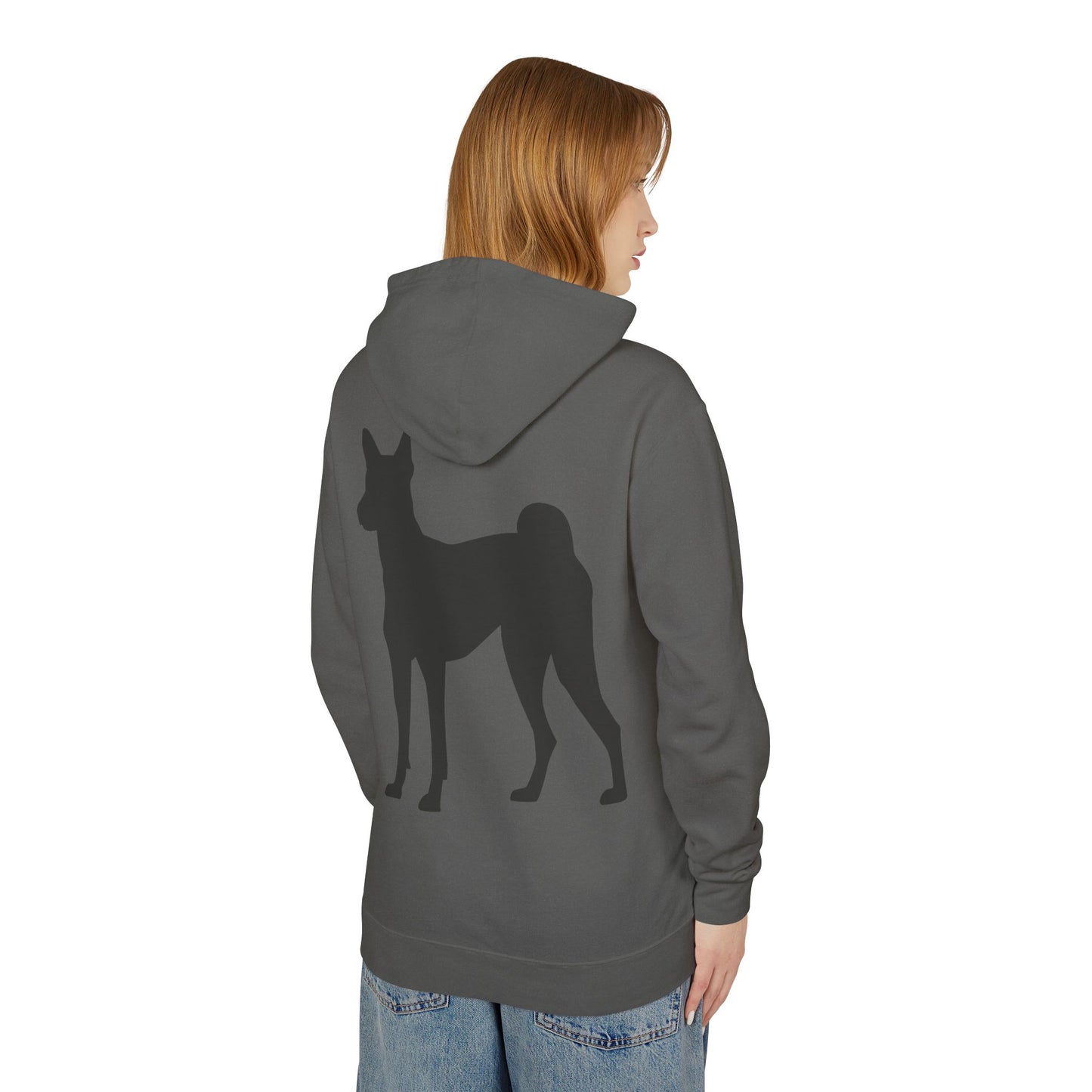 Basenji Silhouette Unisex Lightweight Hoodie