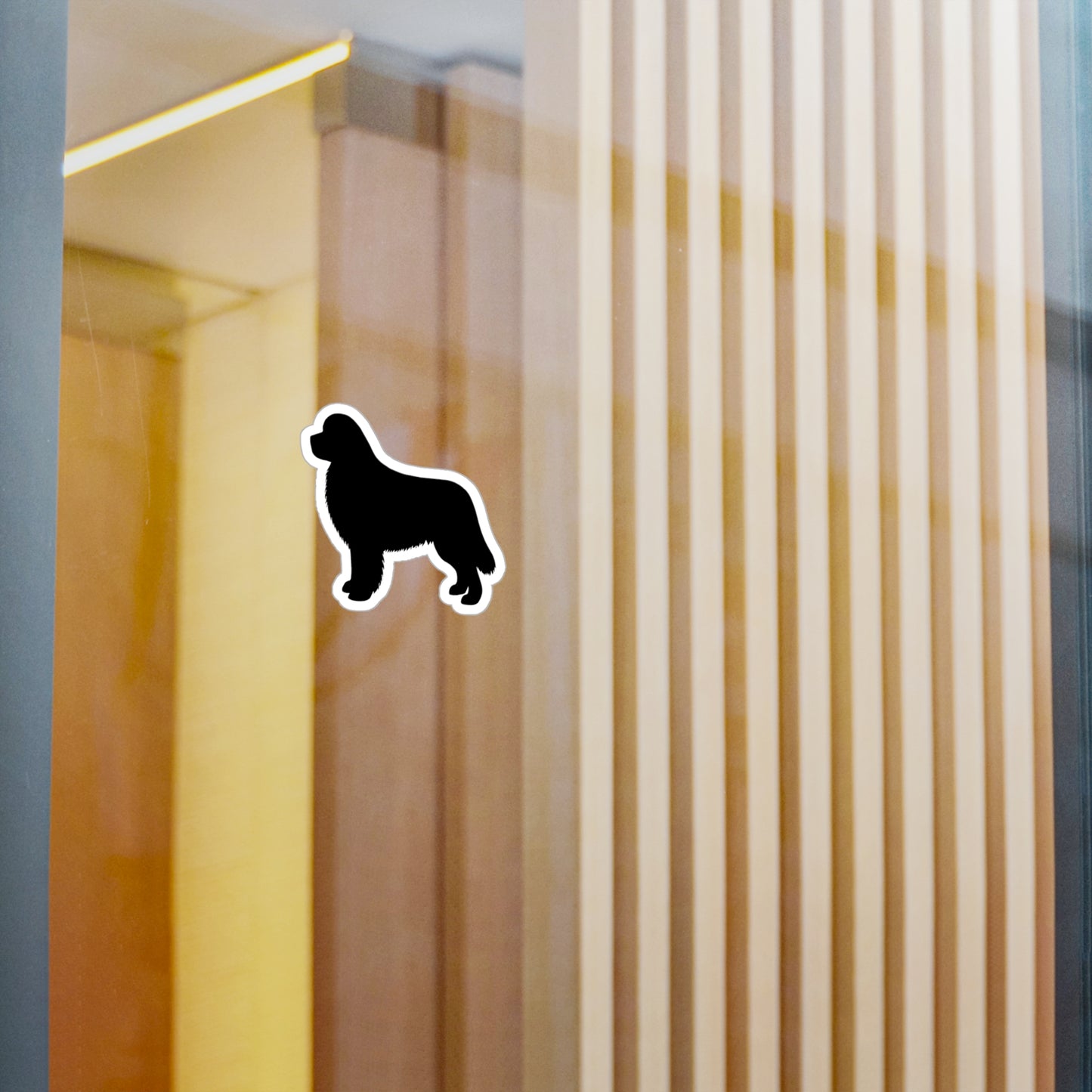 Newfie Silhouette Vinyl Decal