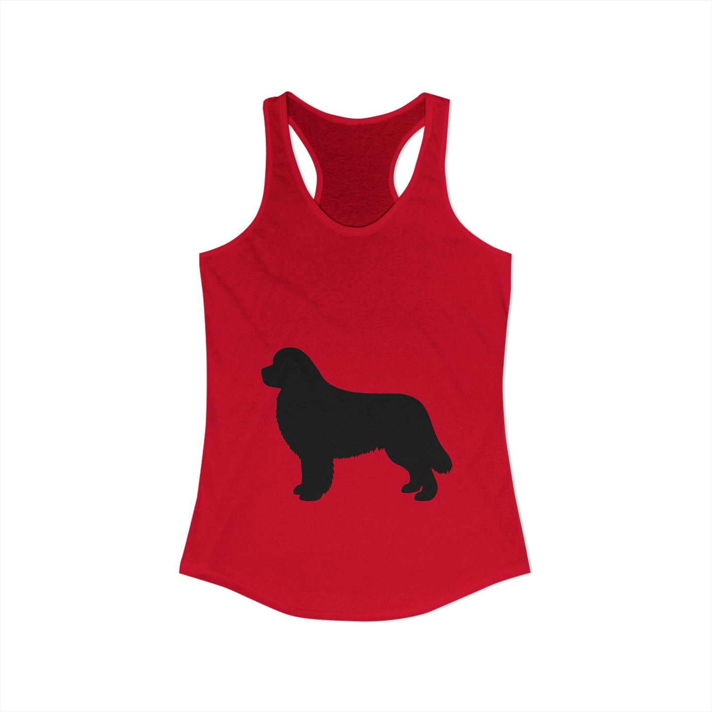 Newfie Silhouette Women's Racerback Tank