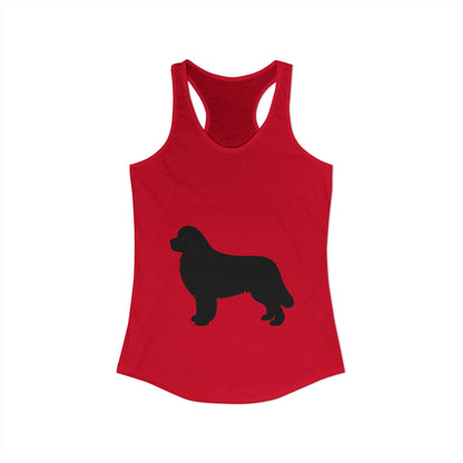 Newfie Silhouette Women's Racerback Tank