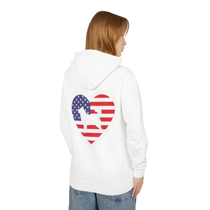 Malamute Flag Unisex Lightweight Hoodie