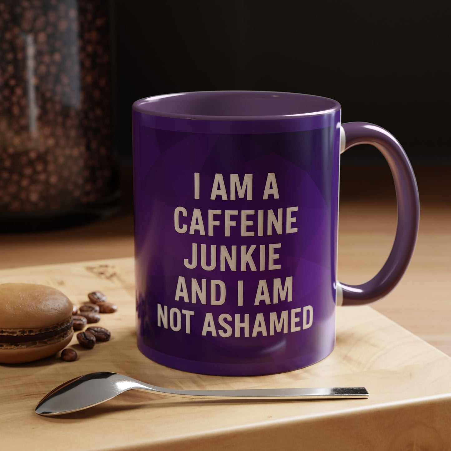 Caffeine Junkie 2-Tone Coffee Mug