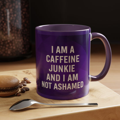 Caffeine Junkie 2-Tone Coffee Mug