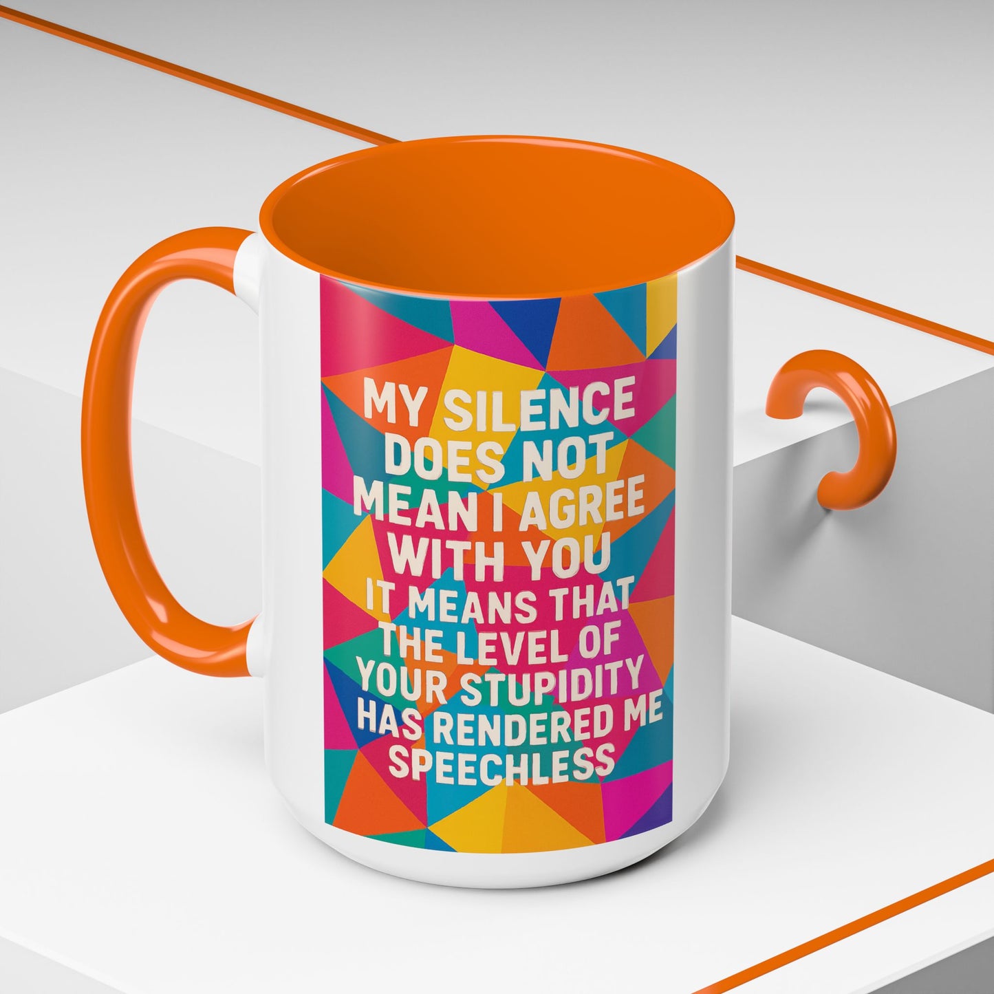 Speechless 2-Tone Coffee Mug