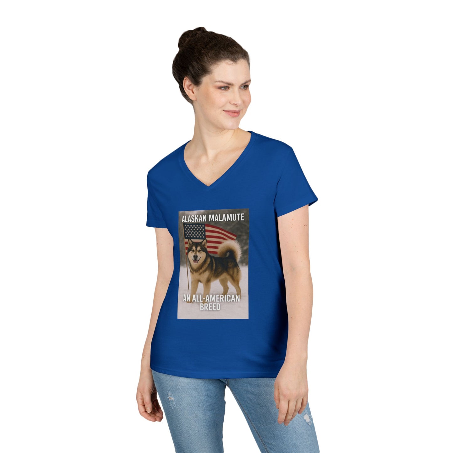 All-American Breed Women's V-Neck T-Shirt