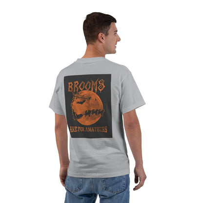 Brooms Are For Amateurs Men's Short-Sleeve Crewneck Tee