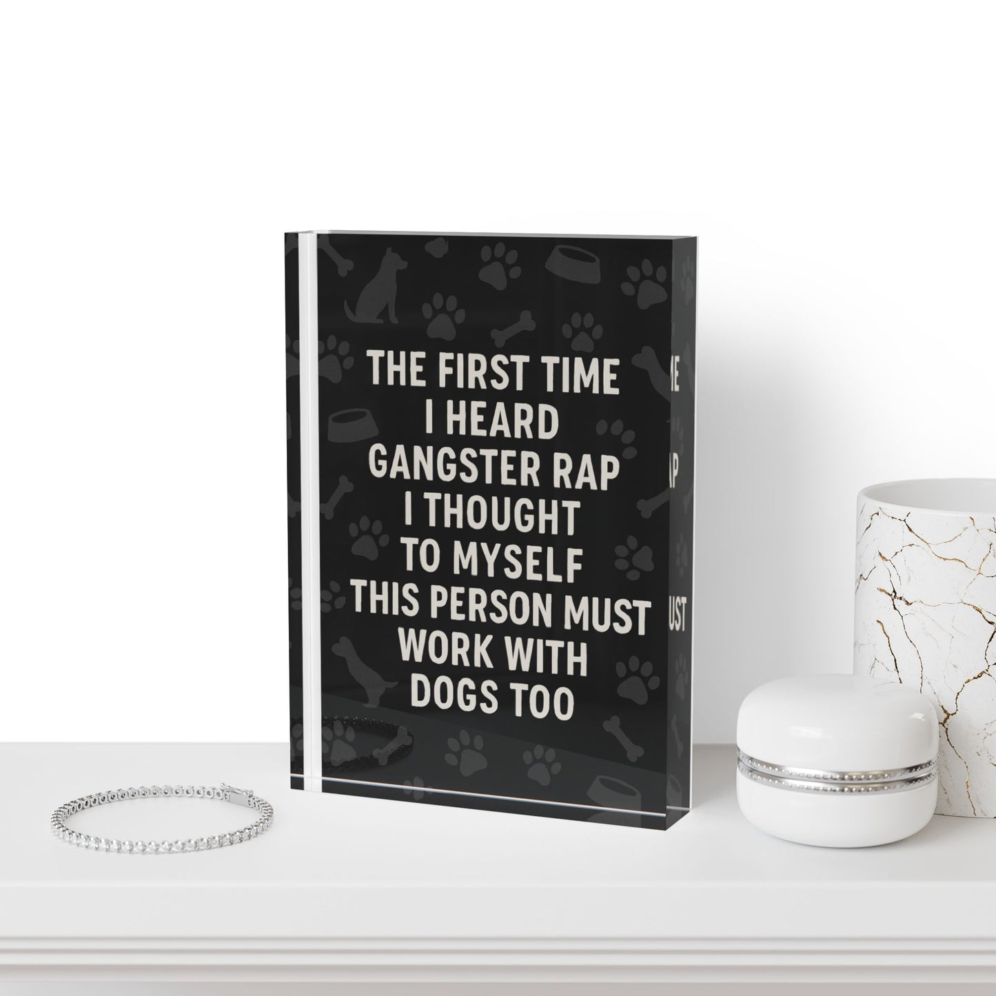 Gangster Rap Acrylic Photo Block