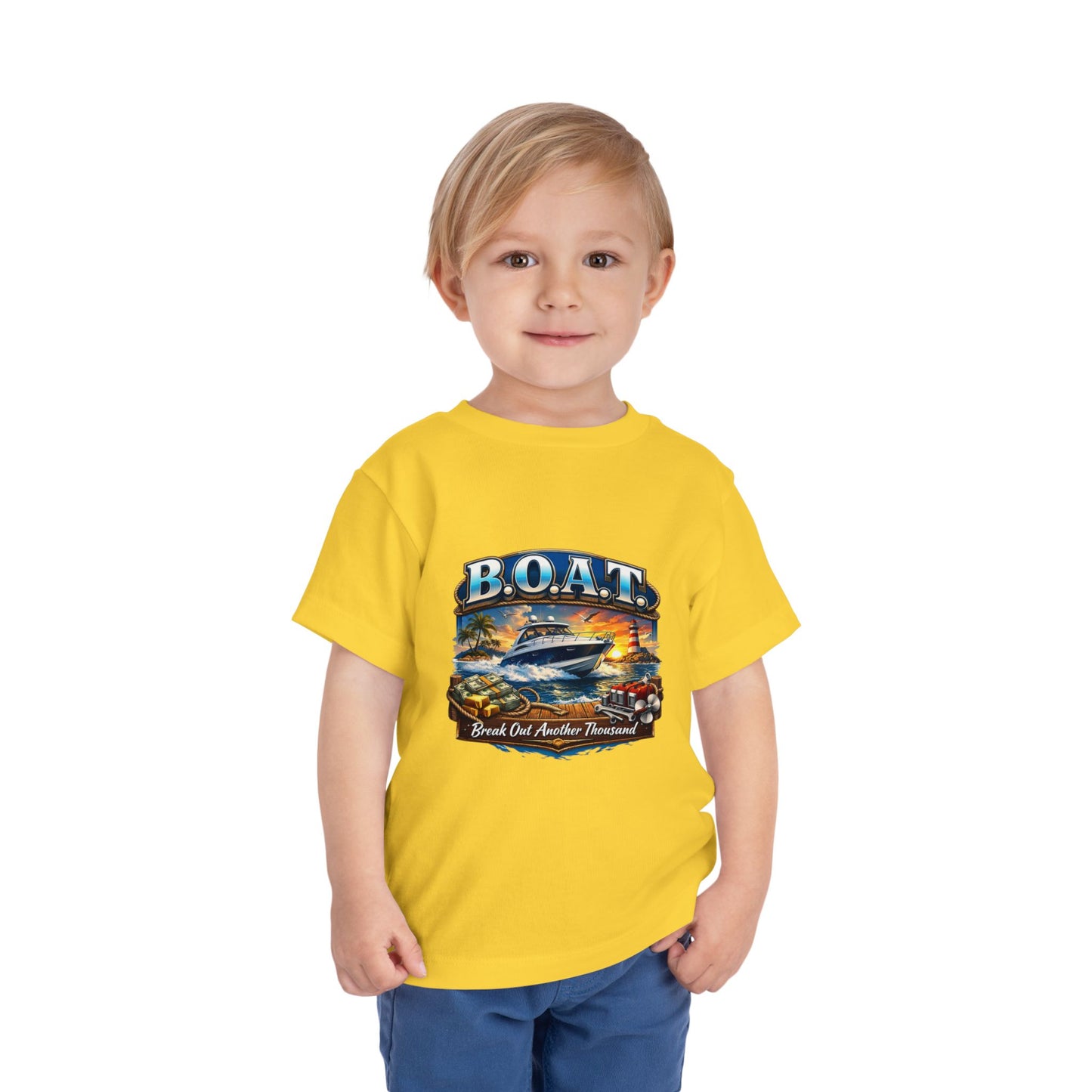 B.O.A.T. Toddler Unisex Short Sleeve Crewneck Tee
