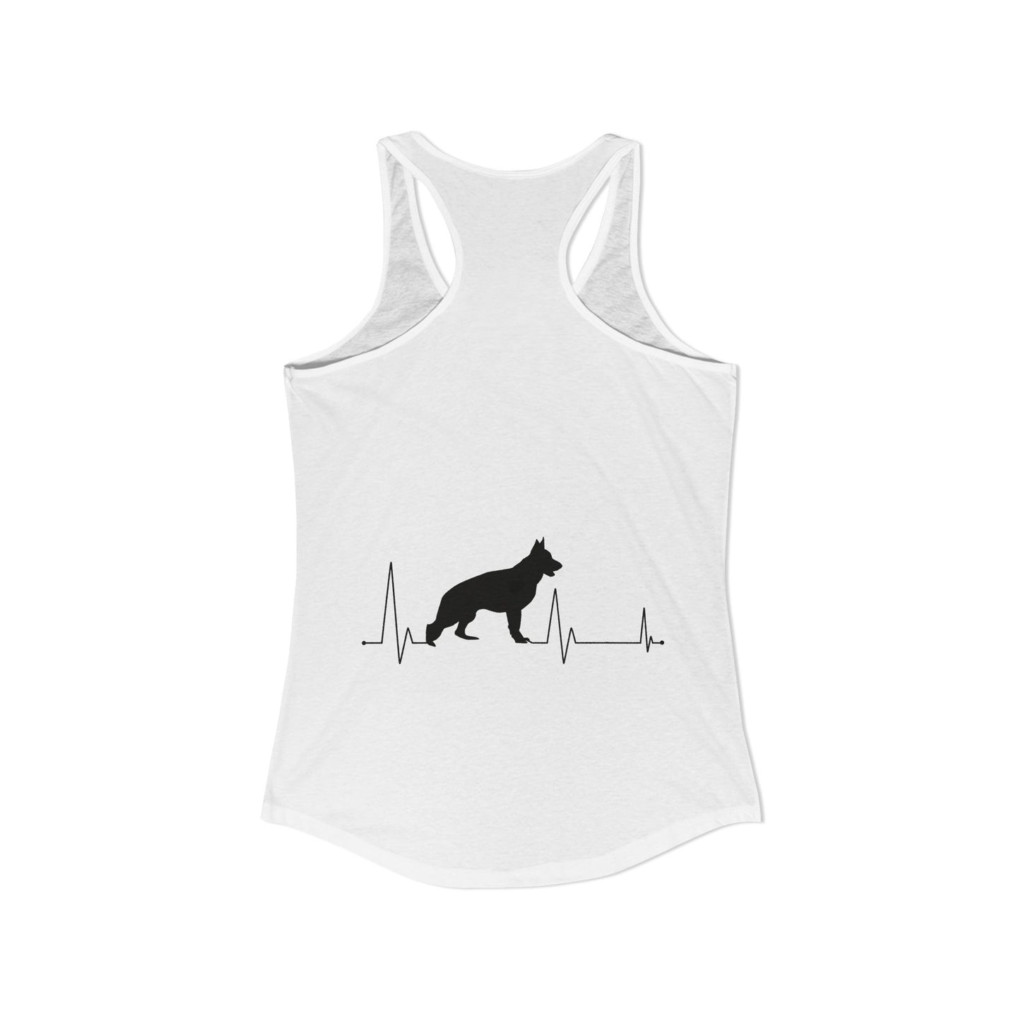 My Heart Beats For German Shepherds Women's Racerback Tank