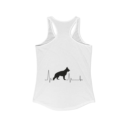 My Heart Beats For German Shepherds Women's Racerback Tank