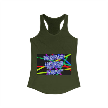 Glow Sticks Women's Racerback Tank