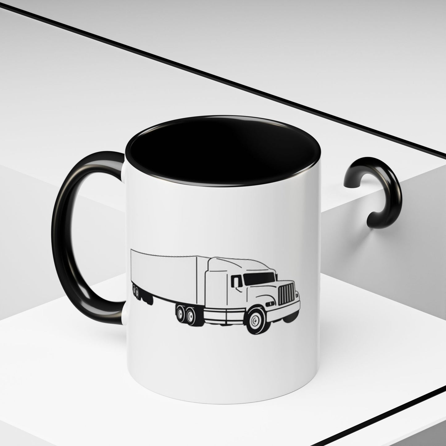Semi Truck 2-Tone Coffee Mug