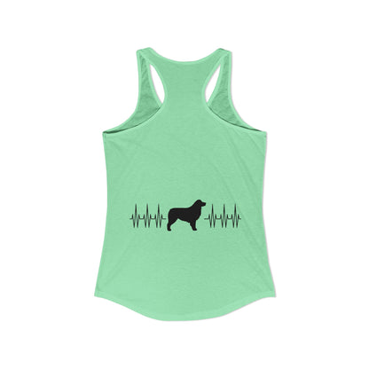 My Heart Beats For Aussies Women's Racerback Tank