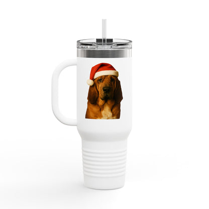Santa Paws Bloodhound Insulated Travel Mug