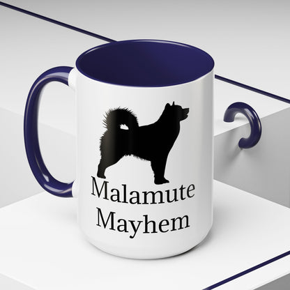 Malamute Mayhem 2-Tone Coffee Mug