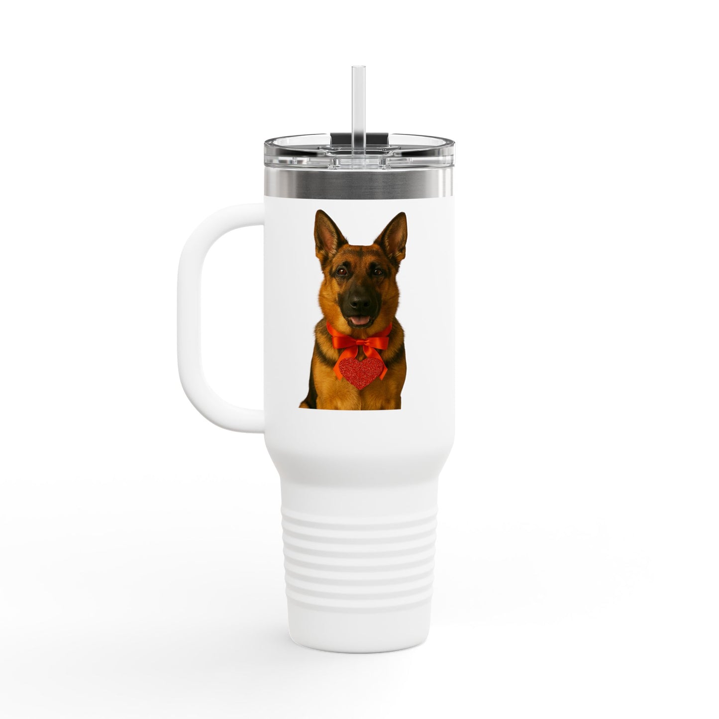 Cupid's Companion German Shepherd Insulated Travel Mug