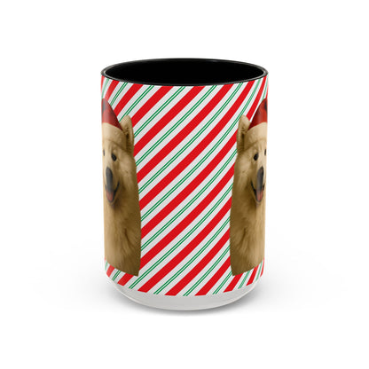 Santa Paws Samoyed 2-Tone Coffee Mug