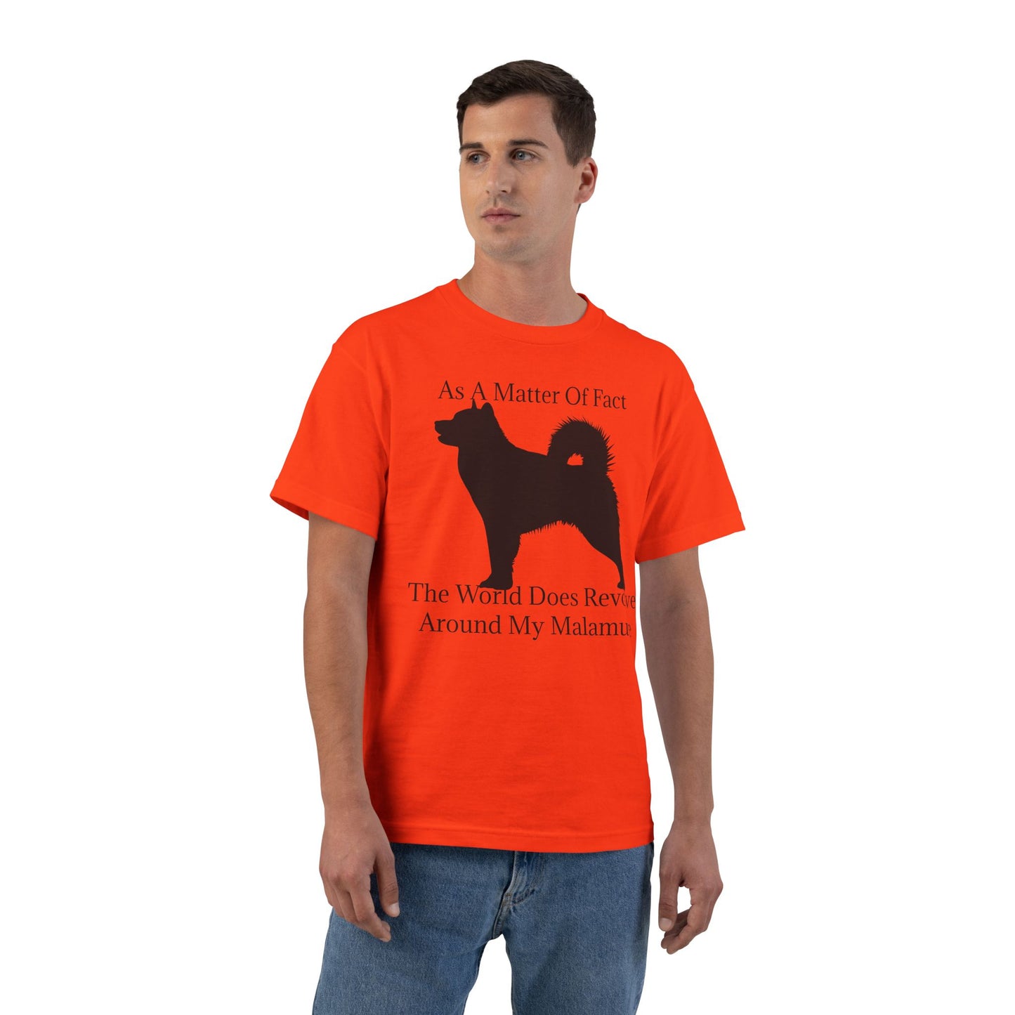Matter Of Fact Malamute Men's Short-Sleeve Crewneck Tee
