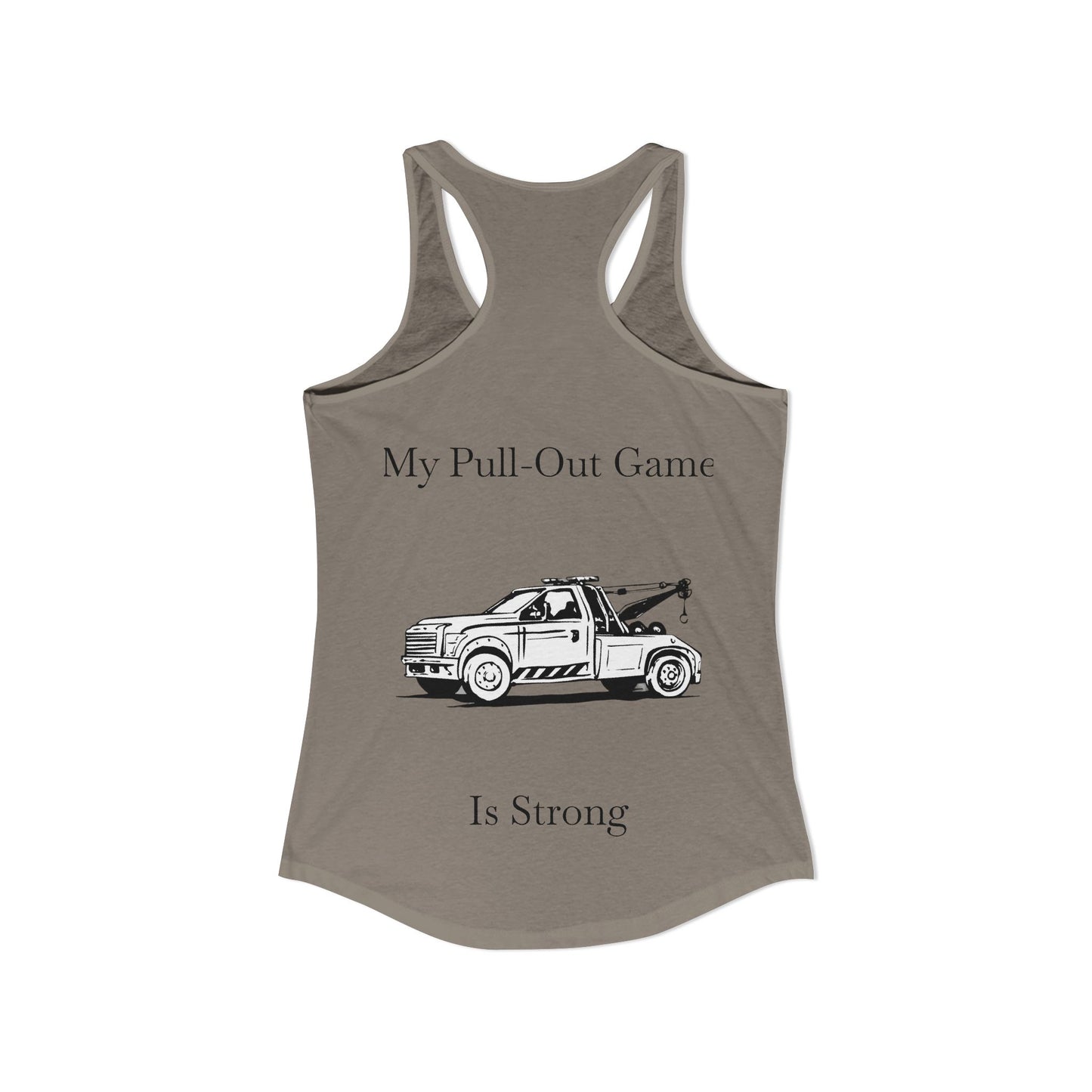 Pull Out Wheel Lift Tow Truck Women's Racerback Tank