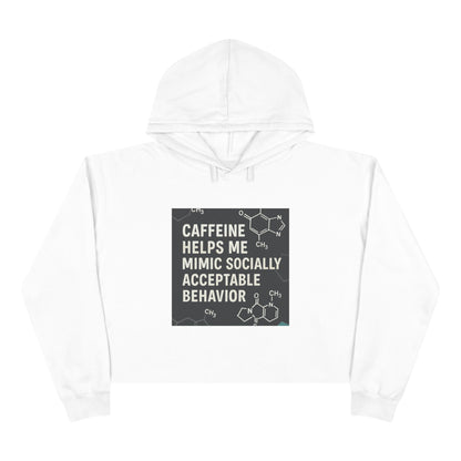 Socially Acceptable Women's Crop Hoodie