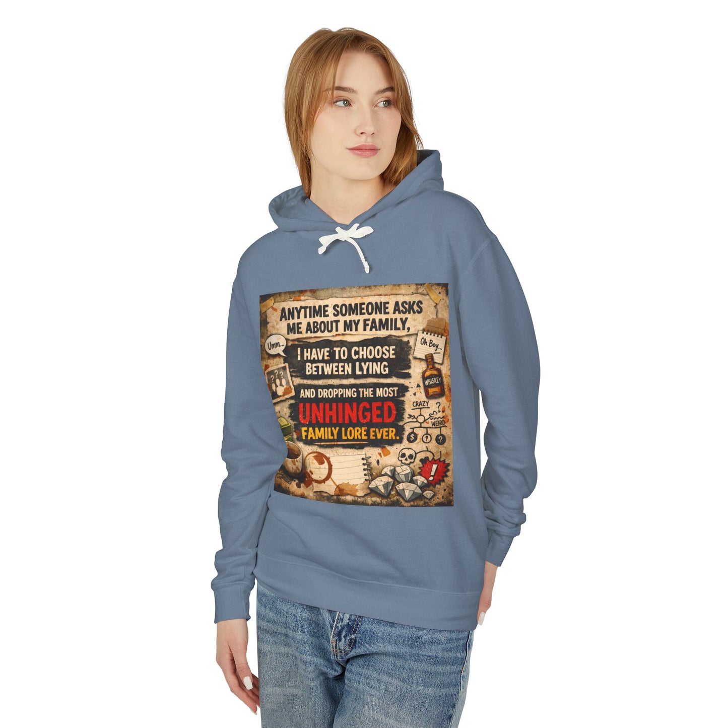 Unhinged Family Unisex Lightweight Hoodie