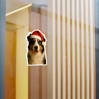 Santa Paws Aussie Vinyl Decal