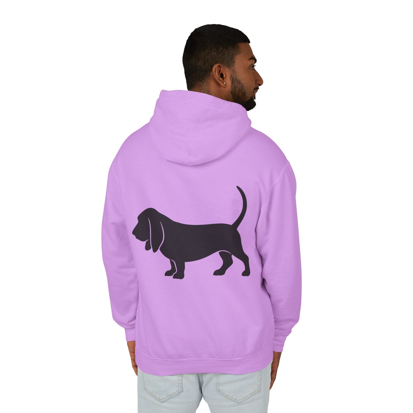 Basset Silhouette Unisex Lightweight Hoodie