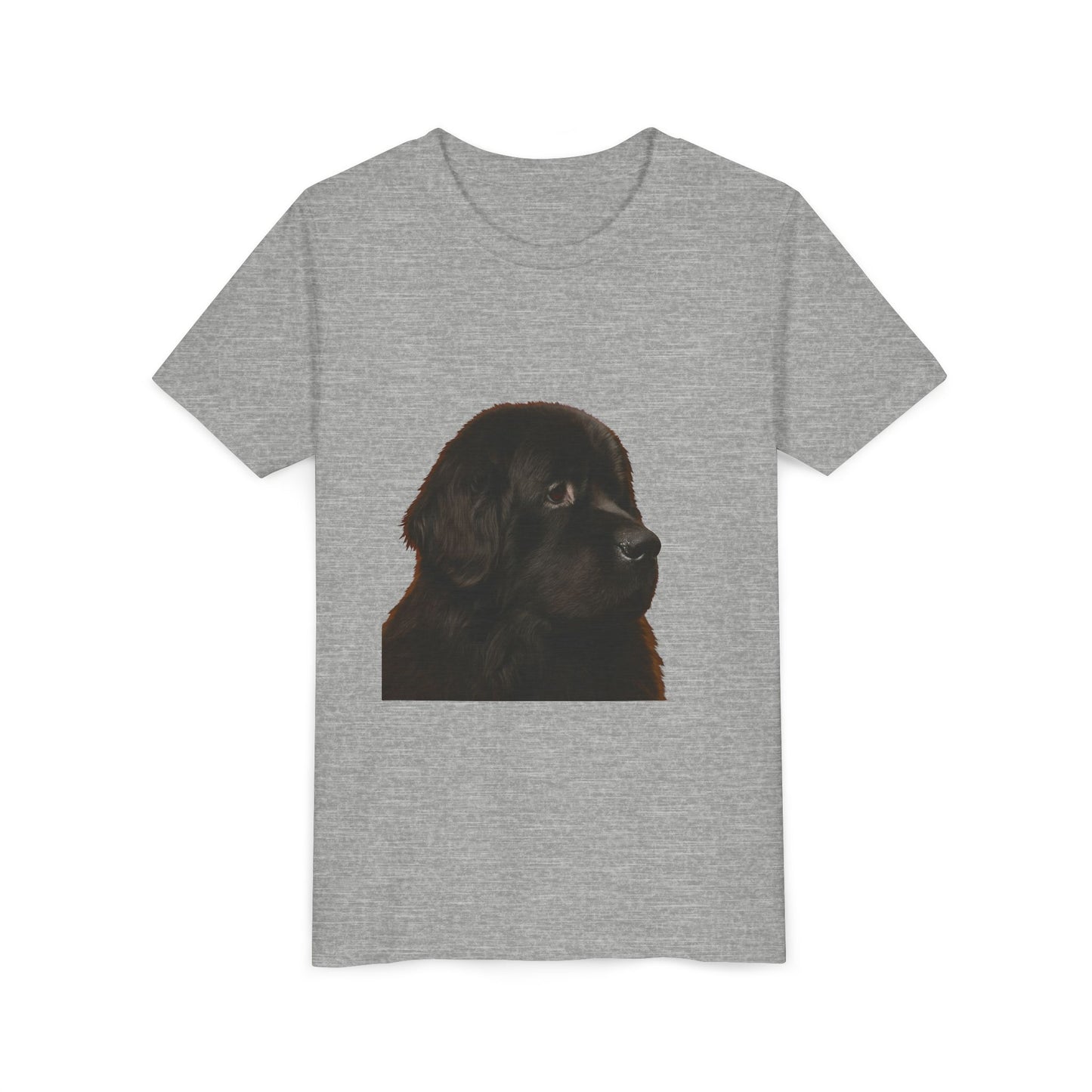 Newfie Head Youth Unisex Short Sleeve Crewneck Tee