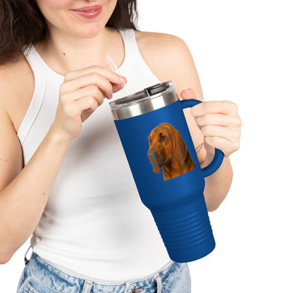 Bloodhound Head Insulated Travel Mug