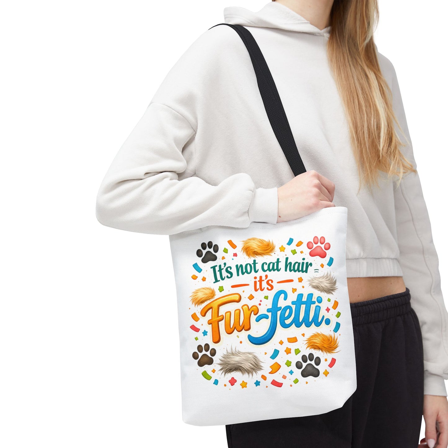 Fur-Fetti Cat Tote Bag