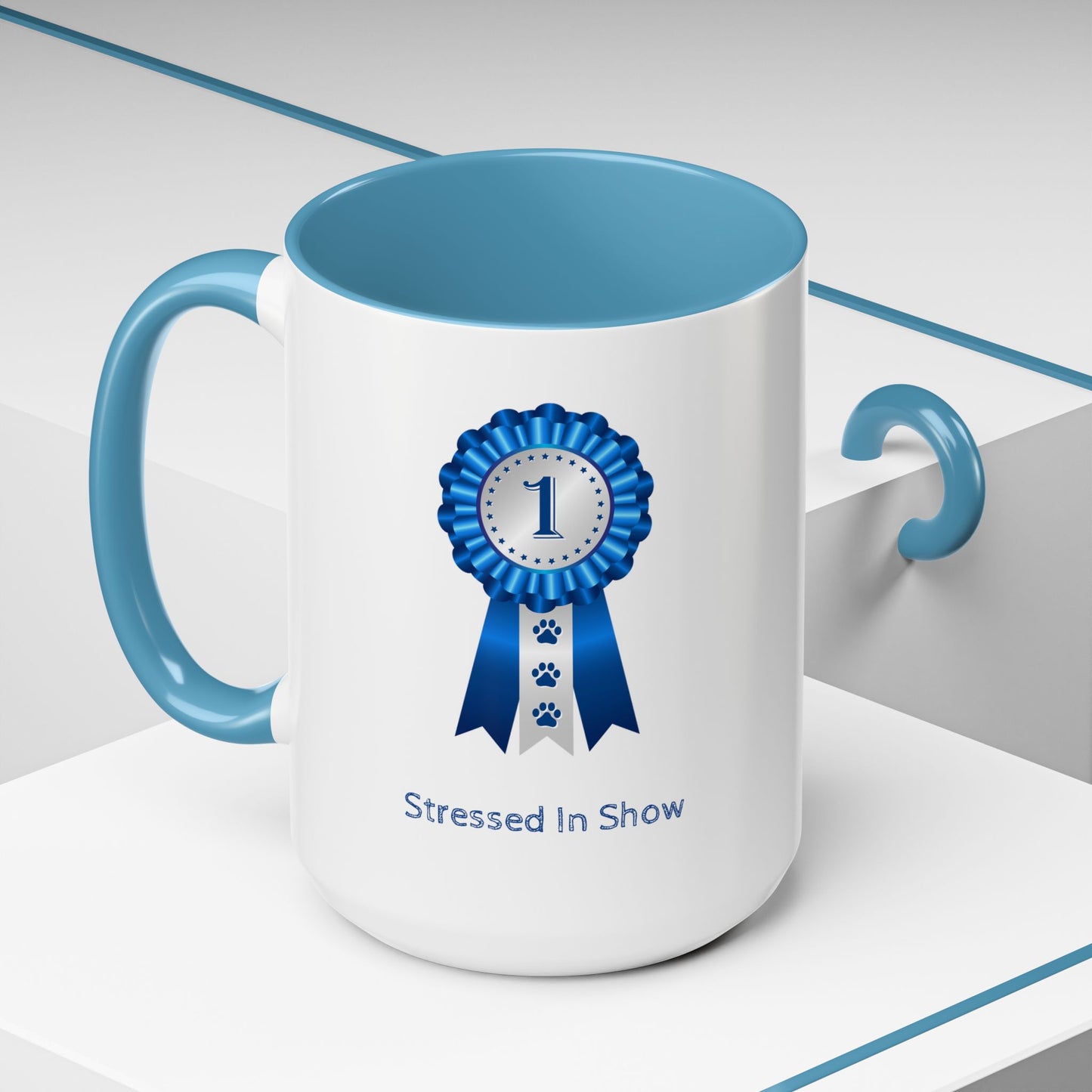 Stressed In Show 2-Tone Coffee Mug