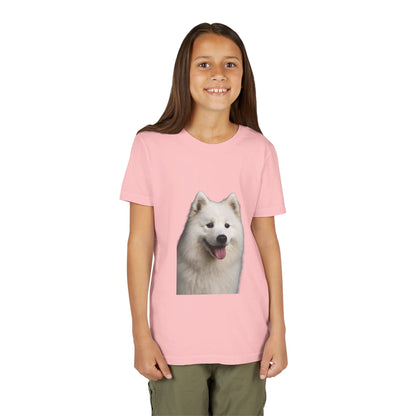 Samoyed Head Youth Unisex Short Sleeve Crewneck Tee