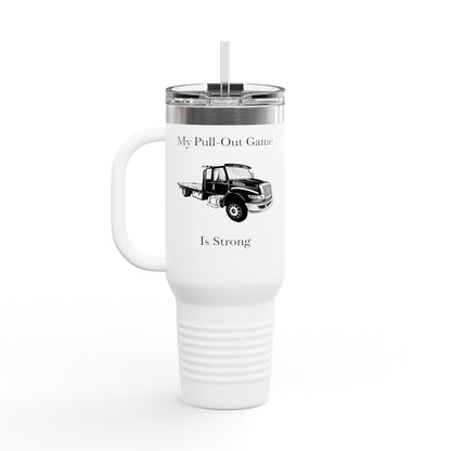 Pull Out Flat Bed Tow Truck Insulated Travel Mug